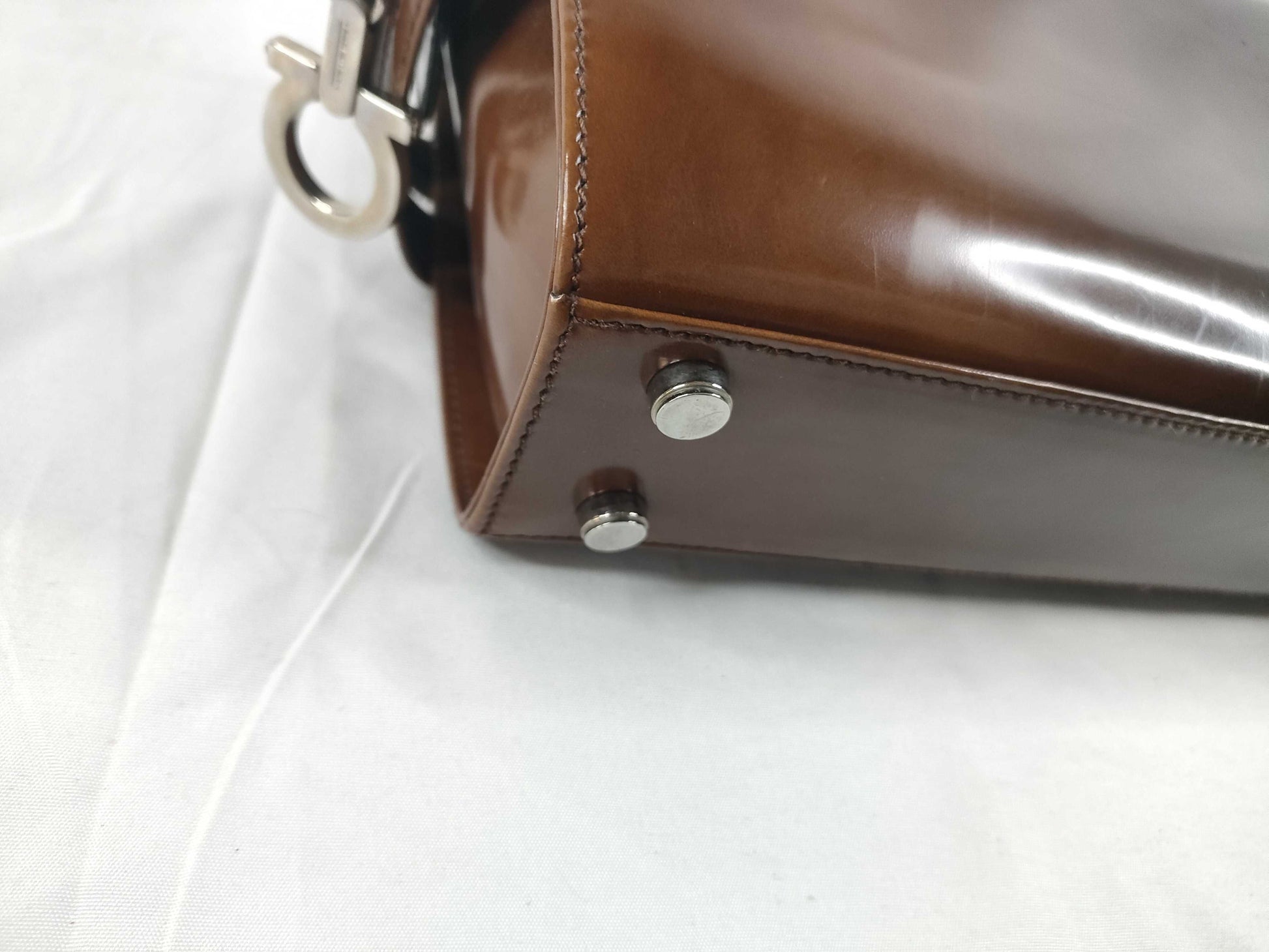 Salvatore Ferragamo One Shoulder Bag Brown Shoulder Bag