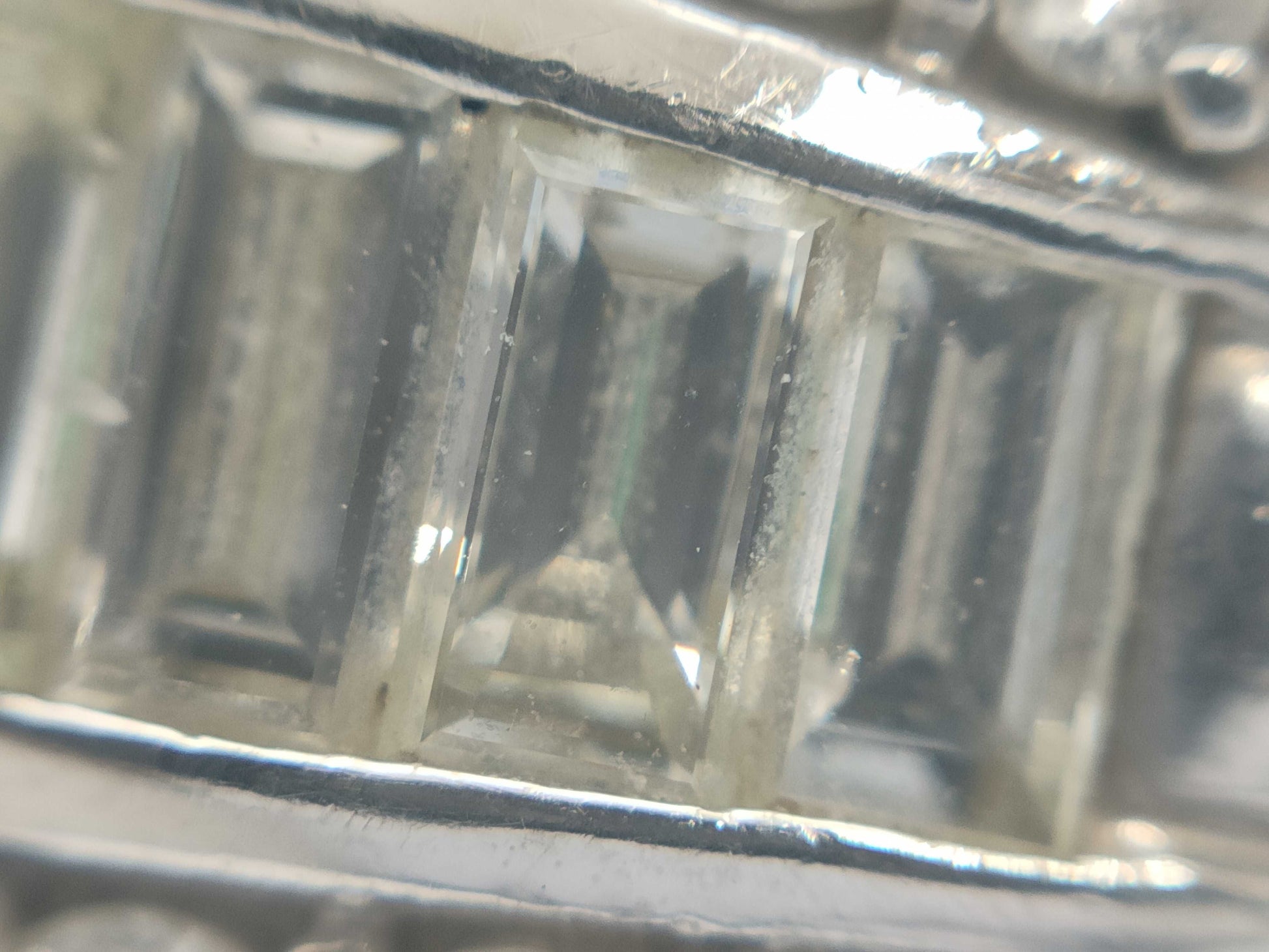 E3.52ct D1.73ct Pt900 13.4g Ring 