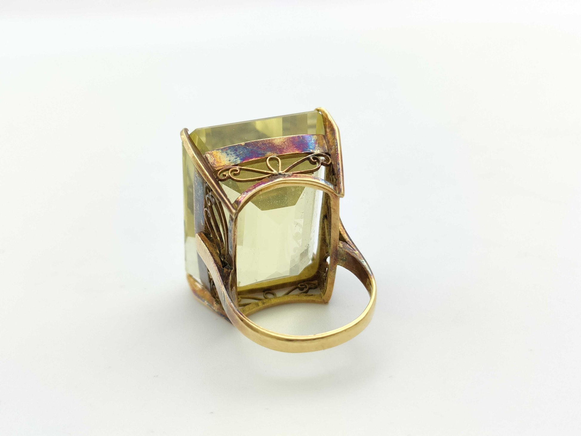 Colored Stone K18 20.1g Ring 