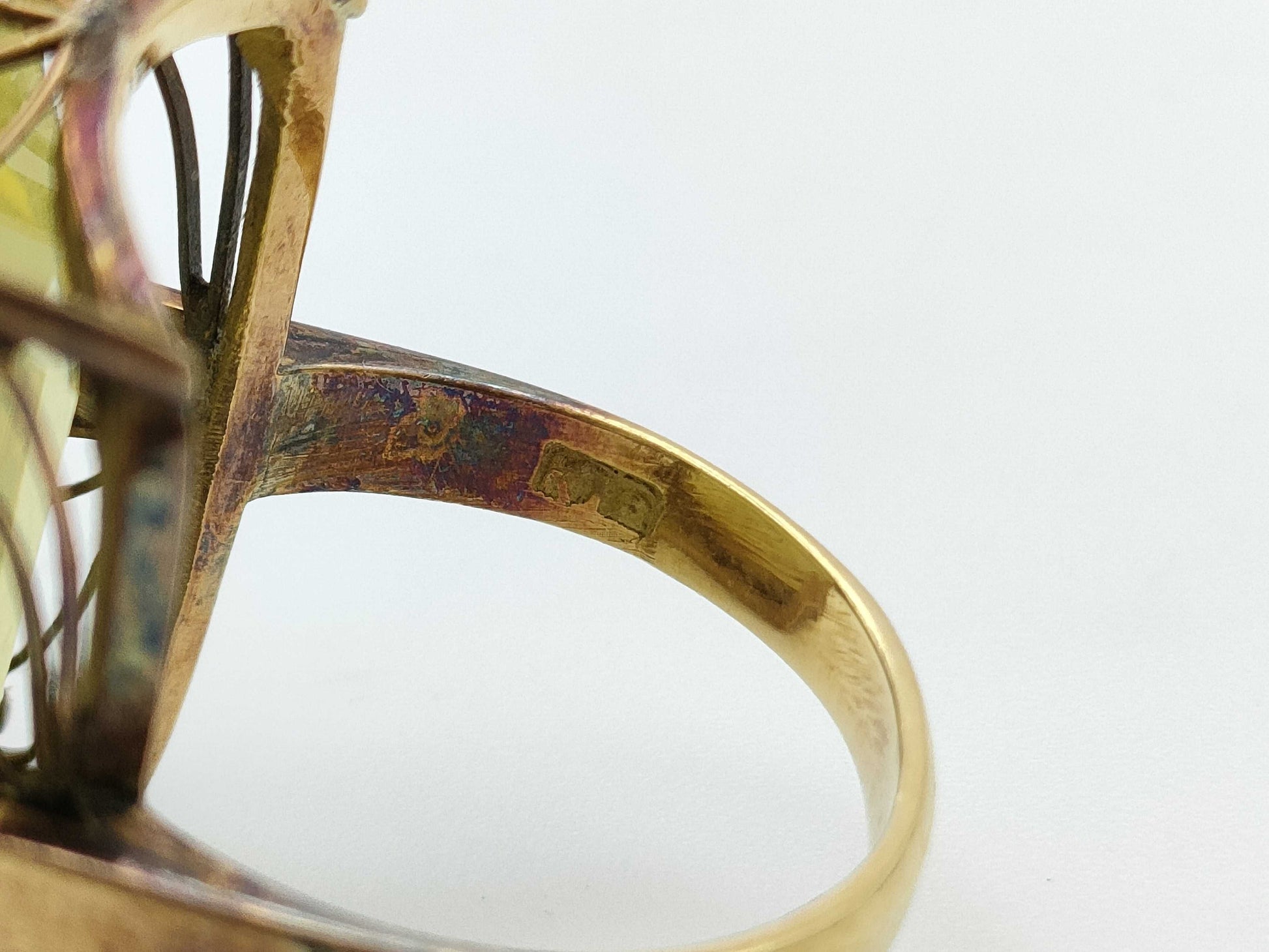 Colored Stone K18 20.1g Ring 