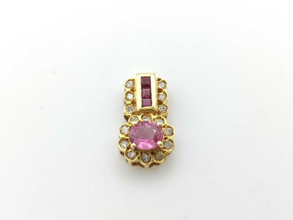 Colored Diamond Pendant Top, 18K Gold, 1.4g 