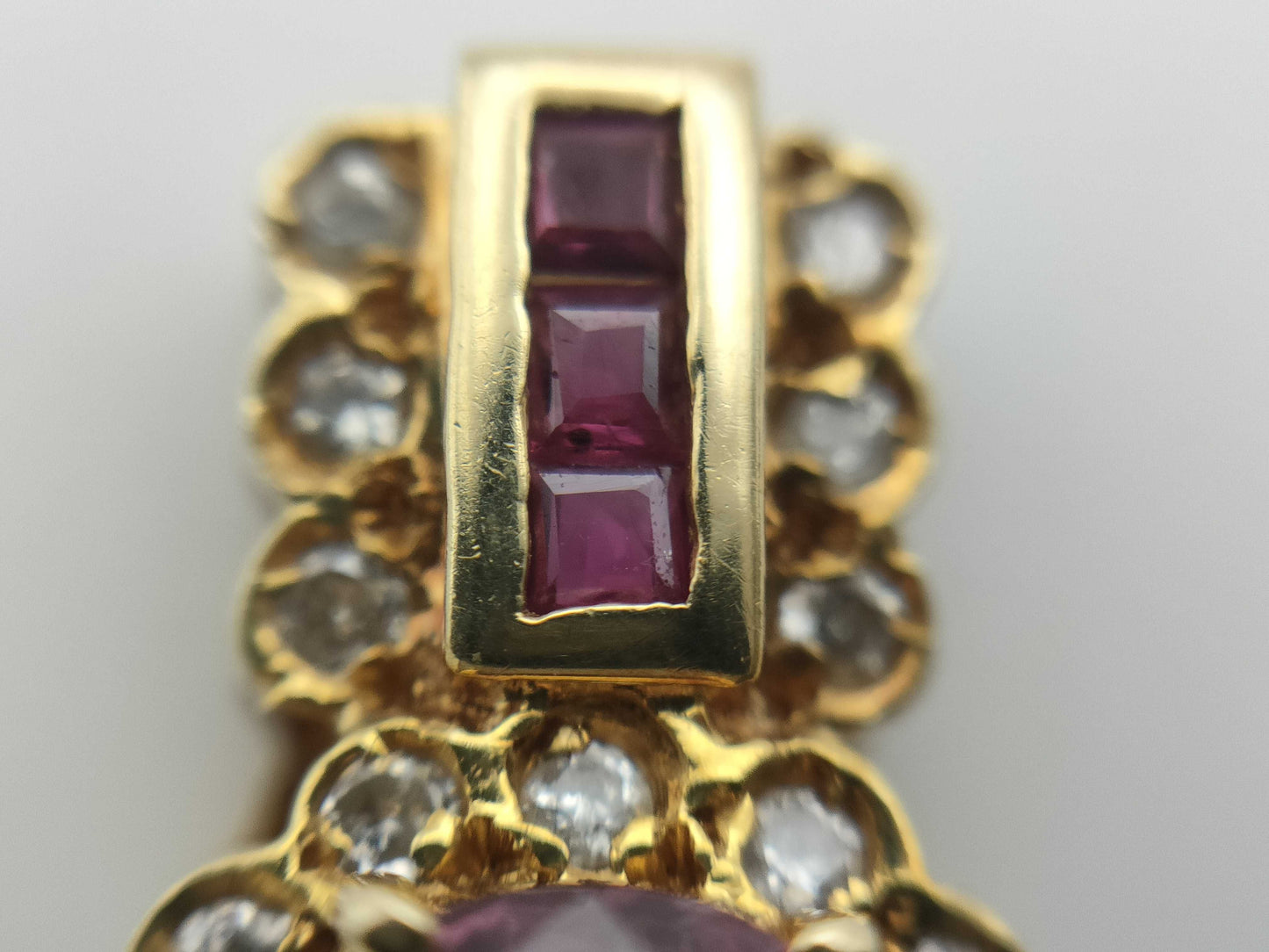 Colored Diamond Pendant Top, 18K Gold, 1.4g 