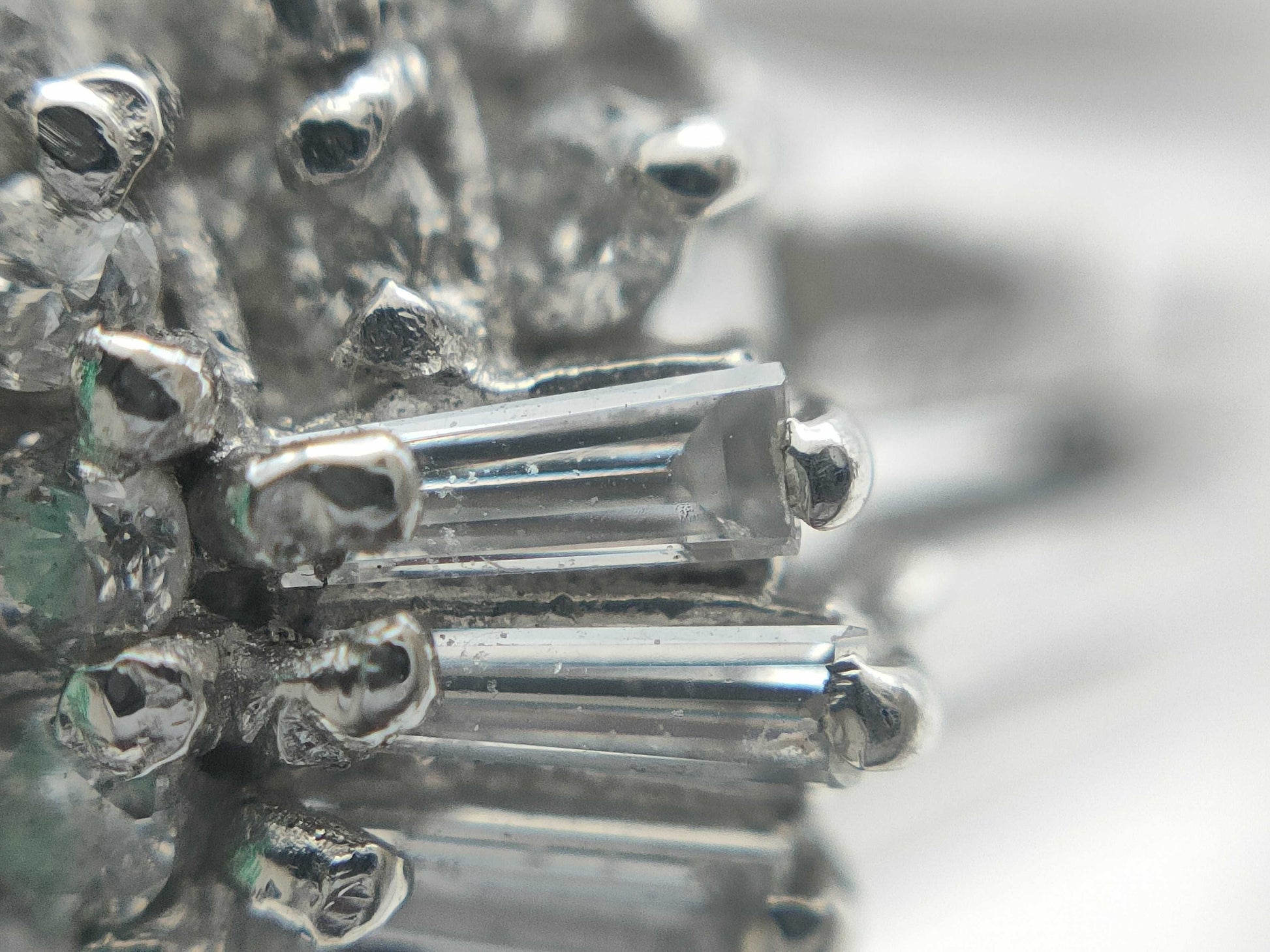 E0.65ct D0.45ct Pt900 6.4g Ring 