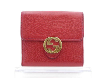 GUCCI GG Hardware Leather Bi-Fold Wallet