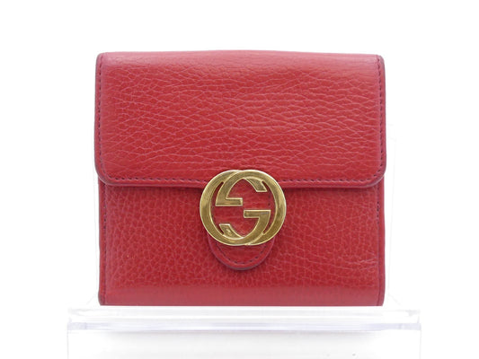 GUCCI GG Hardware Leather Bi-Fold Wallet