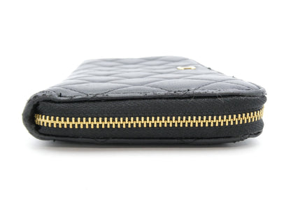CHANEL Matlasse Cocomark Round Zipper Wallet