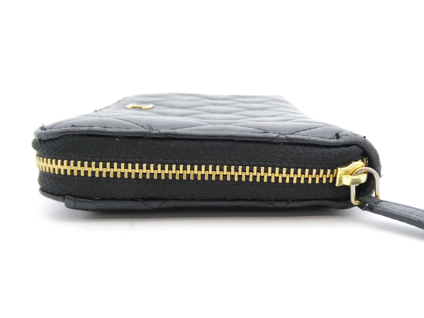 CHANEL Matlasse Cocomark Round Zipper Wallet