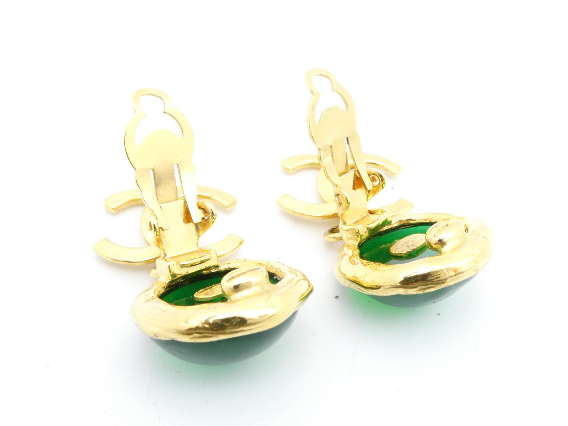 CHANEL Cocomark Swing Earrings