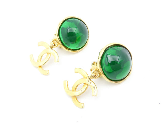 CHANEL Cocomark Swing Earrings