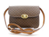 CELINE Macadam Pattern Triomph PVC Leather Shoulder Bag