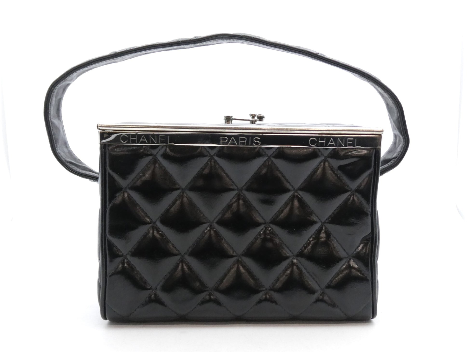 CHANEL Matlasse Enamel Vanity Handbag