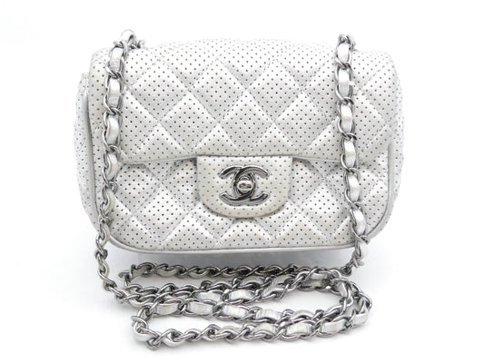 CHANEL Perforated Matlasse Cocomark Chain Shoulder Bag