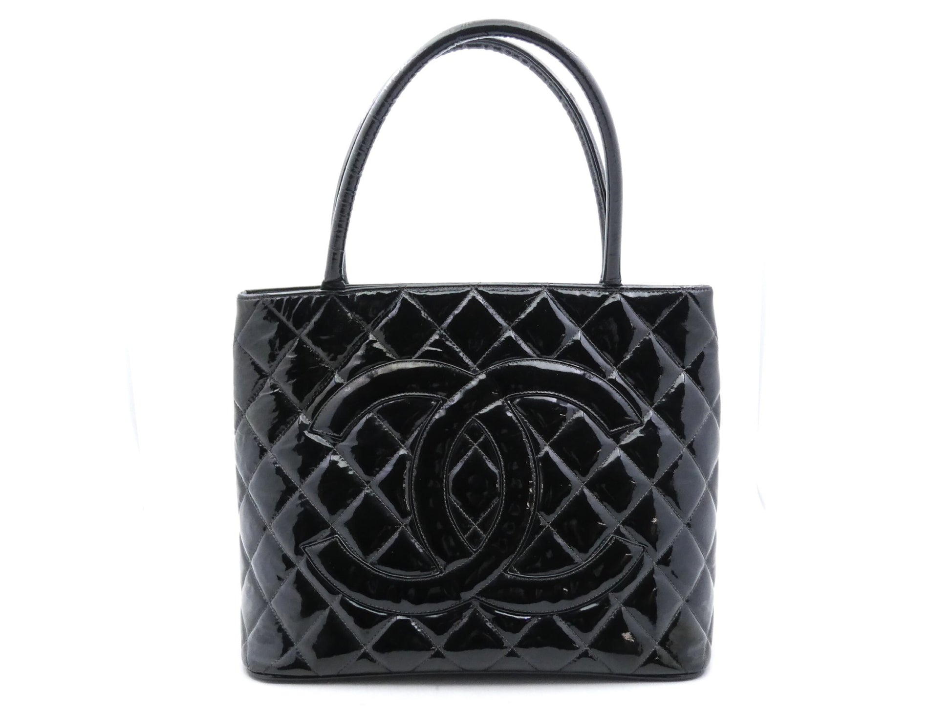 CHANEL Reissue Tote Enamel Coco Mark Tote Bag