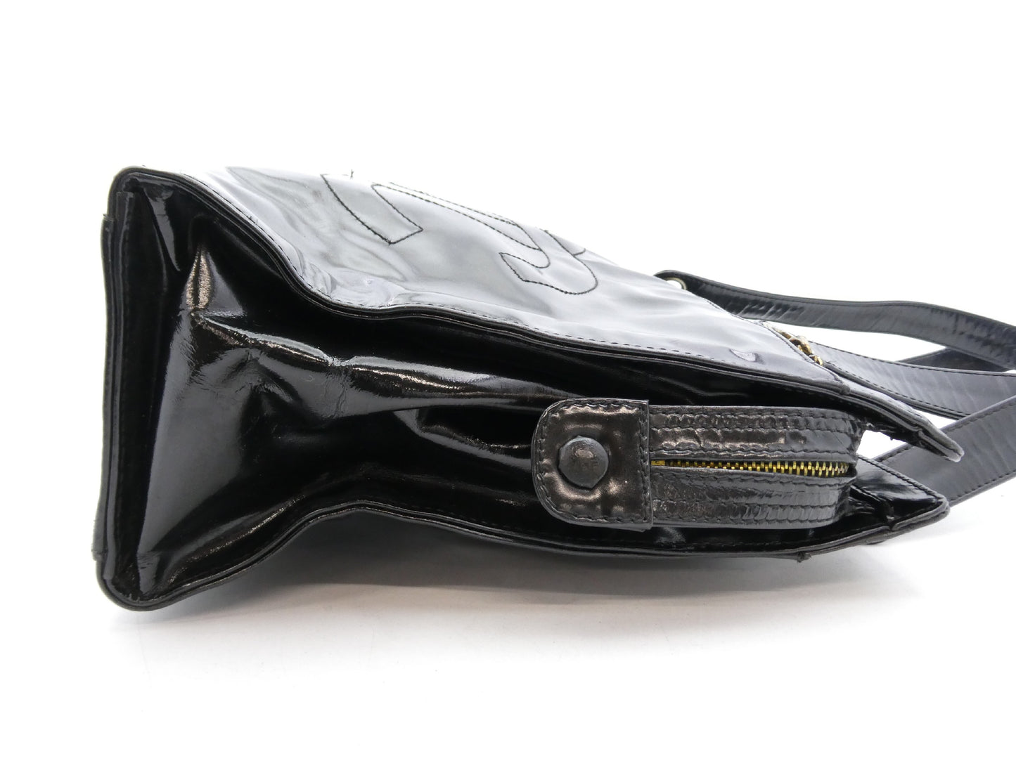 CHANEL Deca Coco Mark Enamel Shoulder Bag