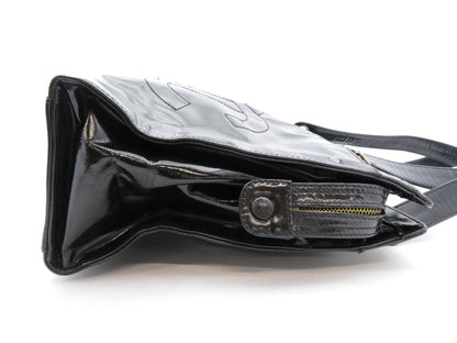 CHANEL Deca Coco Mark Enamel Shoulder Bag