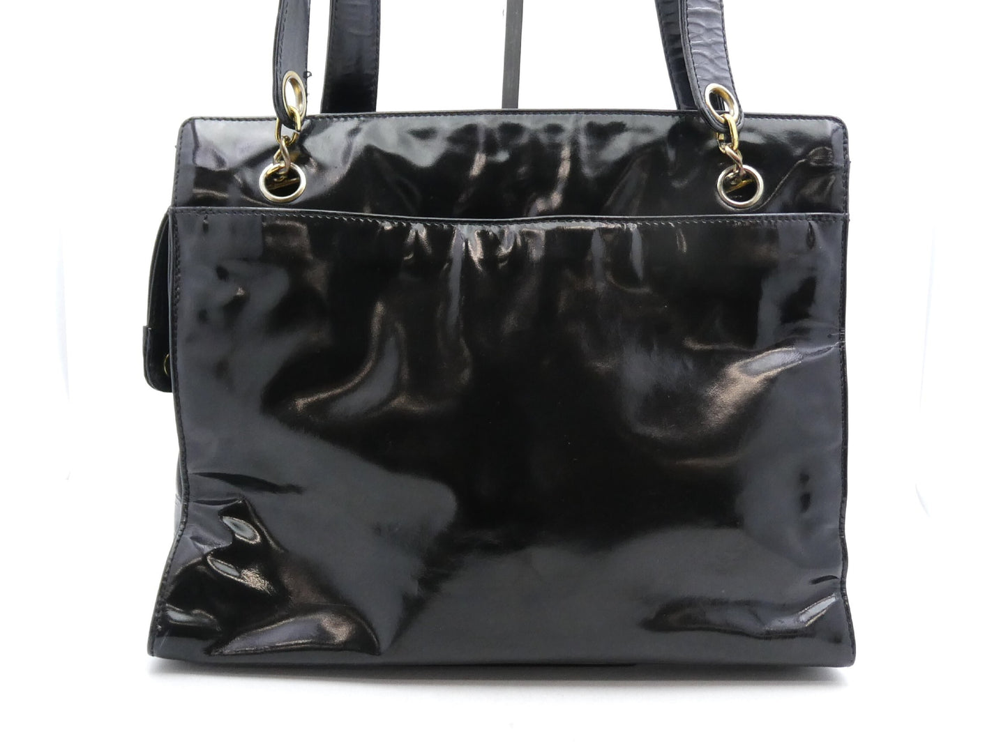 CHANEL Deca Coco Mark Enamel Shoulder Bag