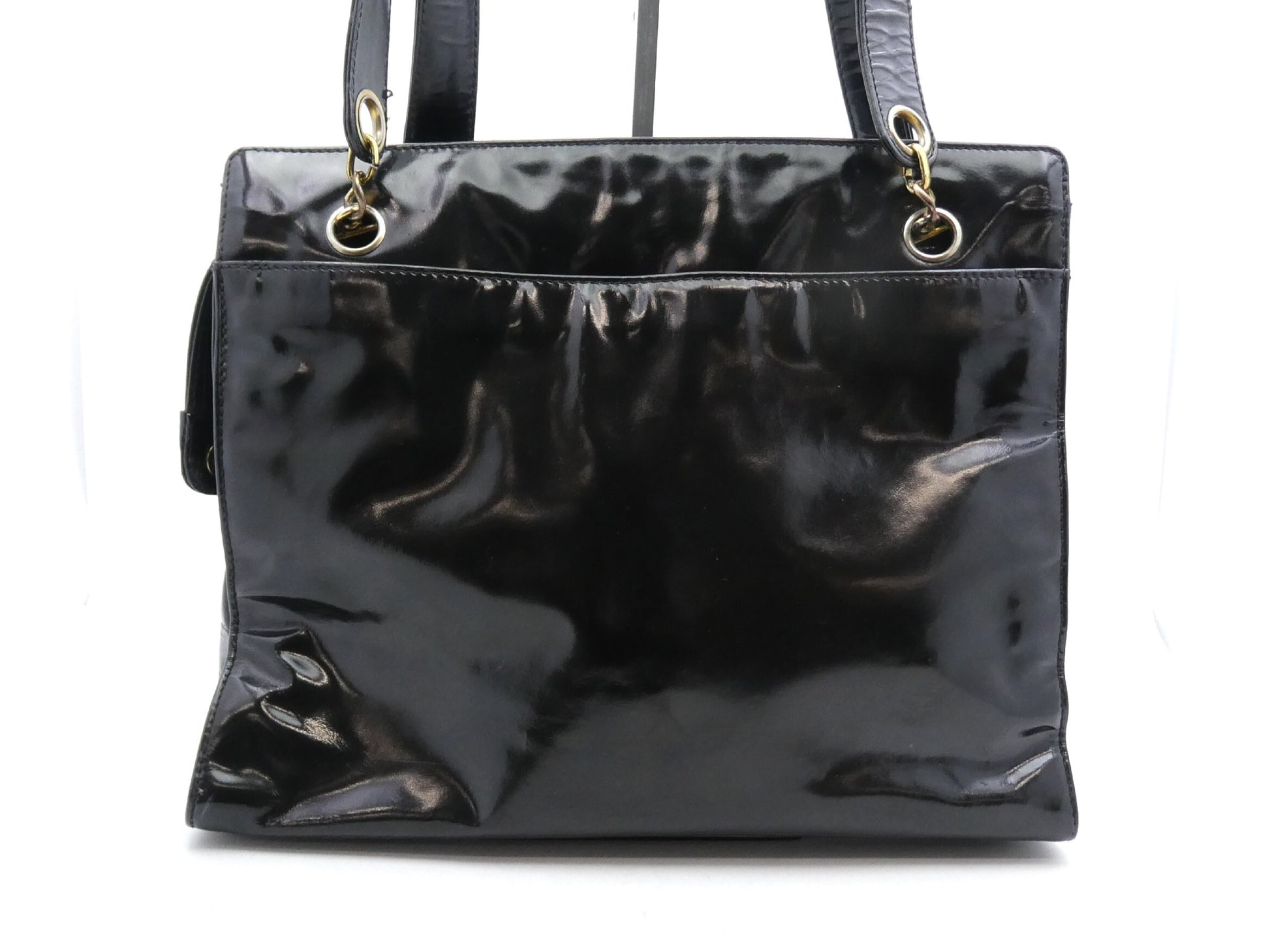 CHANEL Deca Coco Mark Enamel Shoulder Bag