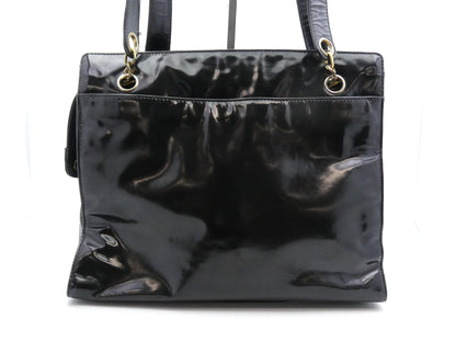 CHANEL Deca Coco Mark Enamel Shoulder Bag