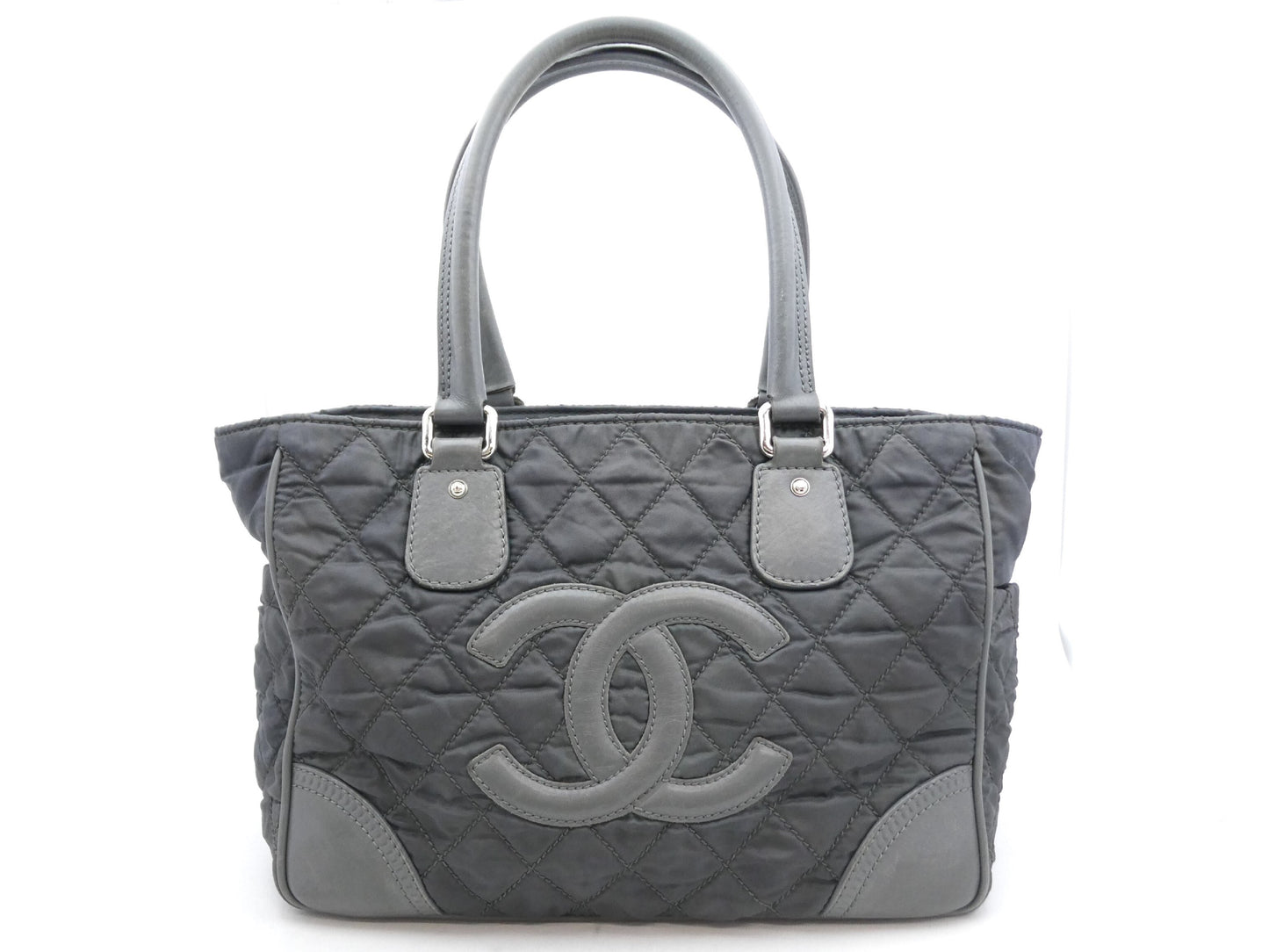 CHANEL Matlasse Cocomark Nylon Leather Bag