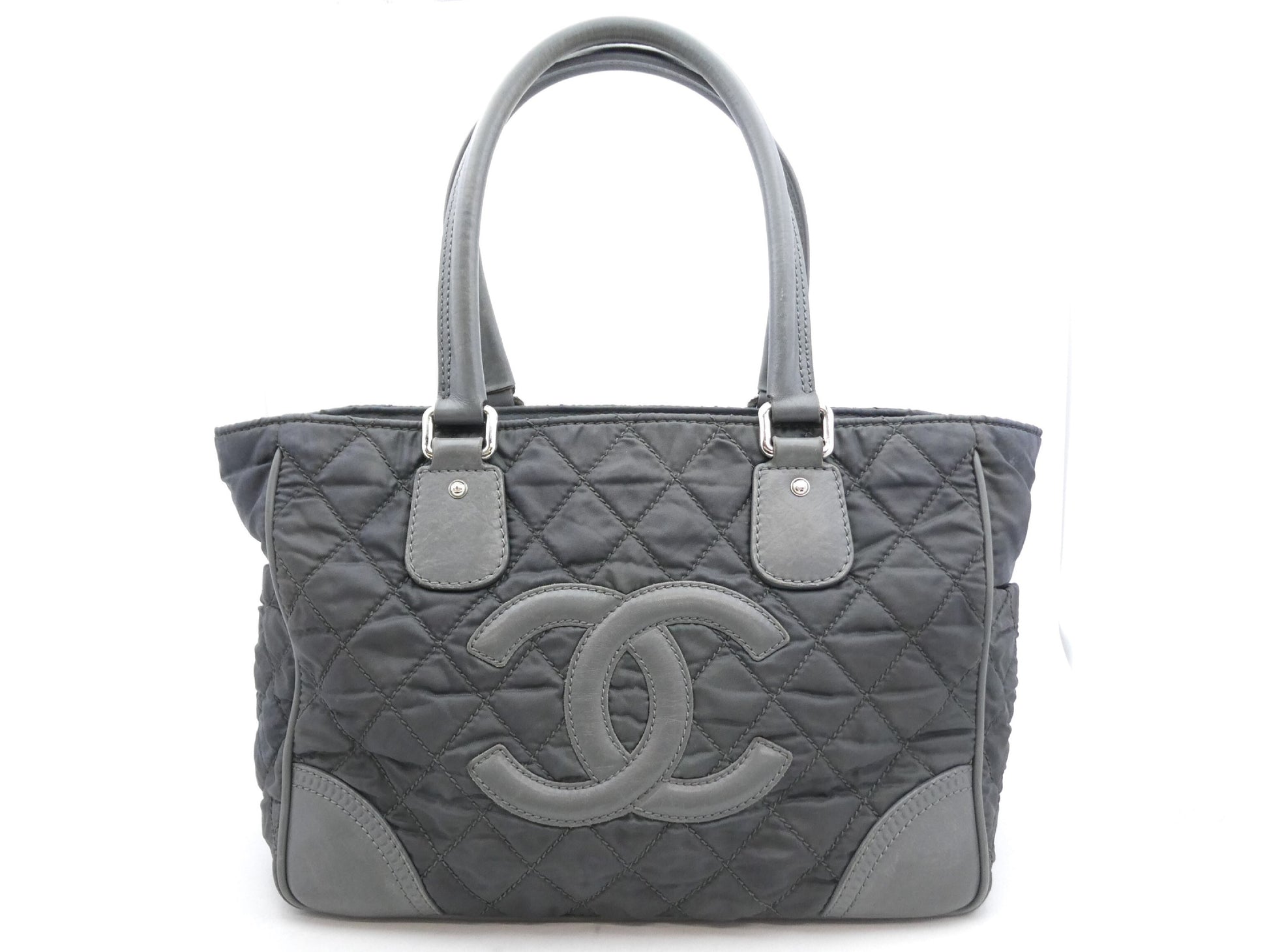 CHANEL Matlasse Cocomark Nylon Leather Bag