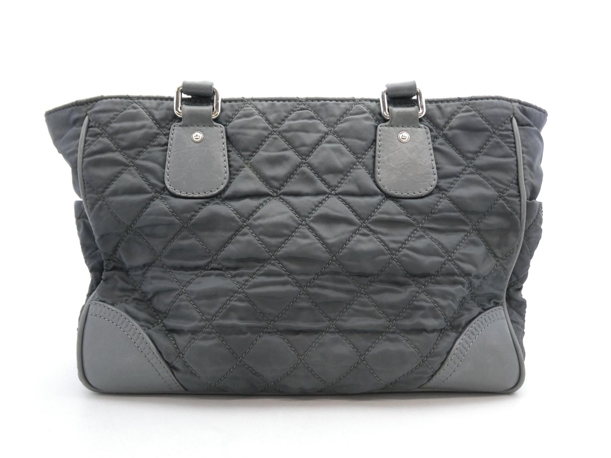 CHANEL Matlasse Cocomark Nylon Leather Bag