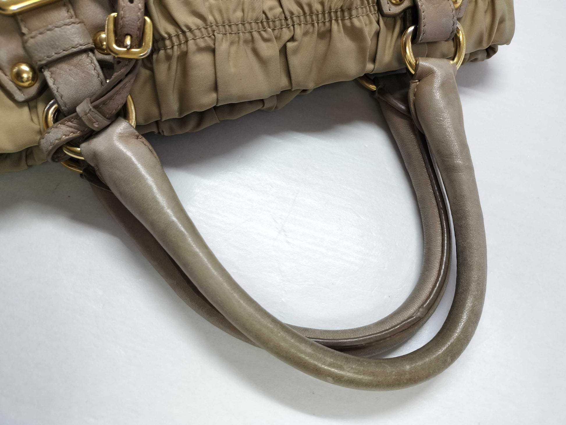 PRADA Gathered Handbag Tote Bag