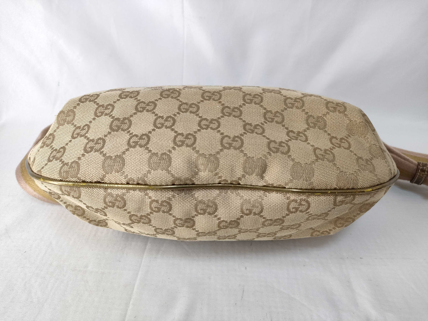 GUCCI GUCCI GG Canvas Sherry Line Shoulder Bag 181092 002404 Hobo Half Moon Gucci Shoulder Bag