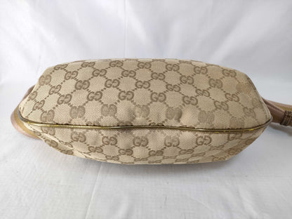 GUCCI GUCCI GG Canvas Sherry Line Shoulder Bag 181092 002404 Hobo Half Moon Gucci Shoulder Bag