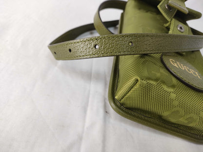 GUCCI GUCCI GG Nylon Off the Grid 696018 Shoulder Bag Pouch Body Bag Green Green Gucci Shoulder Bag
