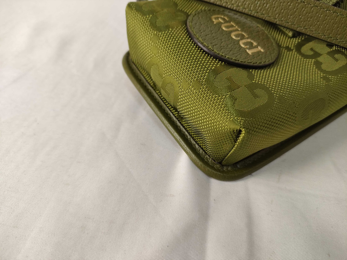 GUCCI GUCCI GG Nylon Off the Grid 696018 Shoulder Bag Pouch Body Bag Green Green Gucci Shoulder Bag