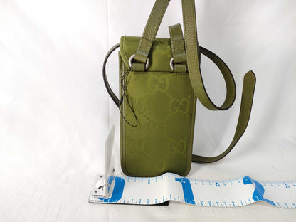 GUCCI GUCCI GG Nylon Off the Grid 696018 Shoulder Bag Pouch Body Bag Green Green Gucci Shoulder Bag