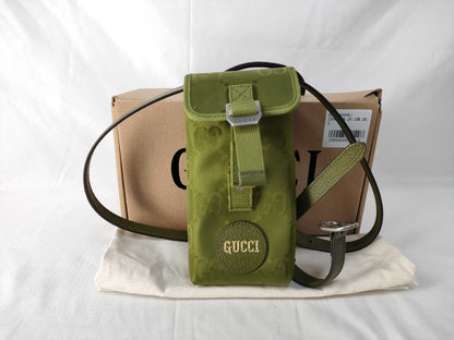 GUCCI GUCCI GG Nylon Off the Grid 696018 Shoulder Bag Pouch Body Bag Green Green Gucci Shoulder Bag