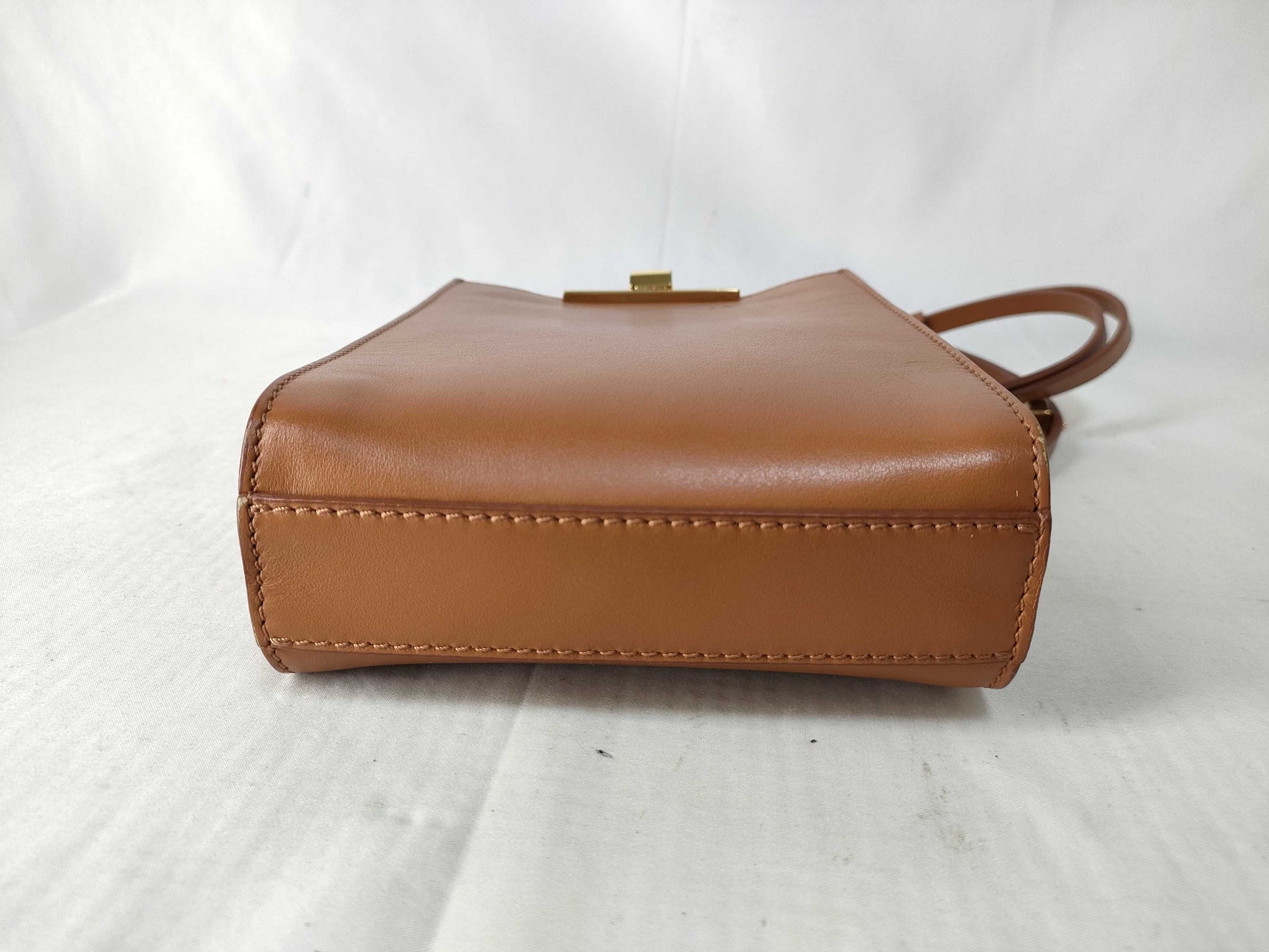 ZANCHETTI Amlet Leather Shoulder Bag Brown Crossbody Shoulder Bag