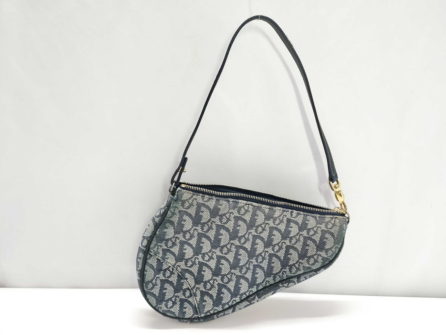 Dior Trotter Dior Trotter Print Saddle Canvas Leather Shoulder Bag Pouch Shoulder Bag