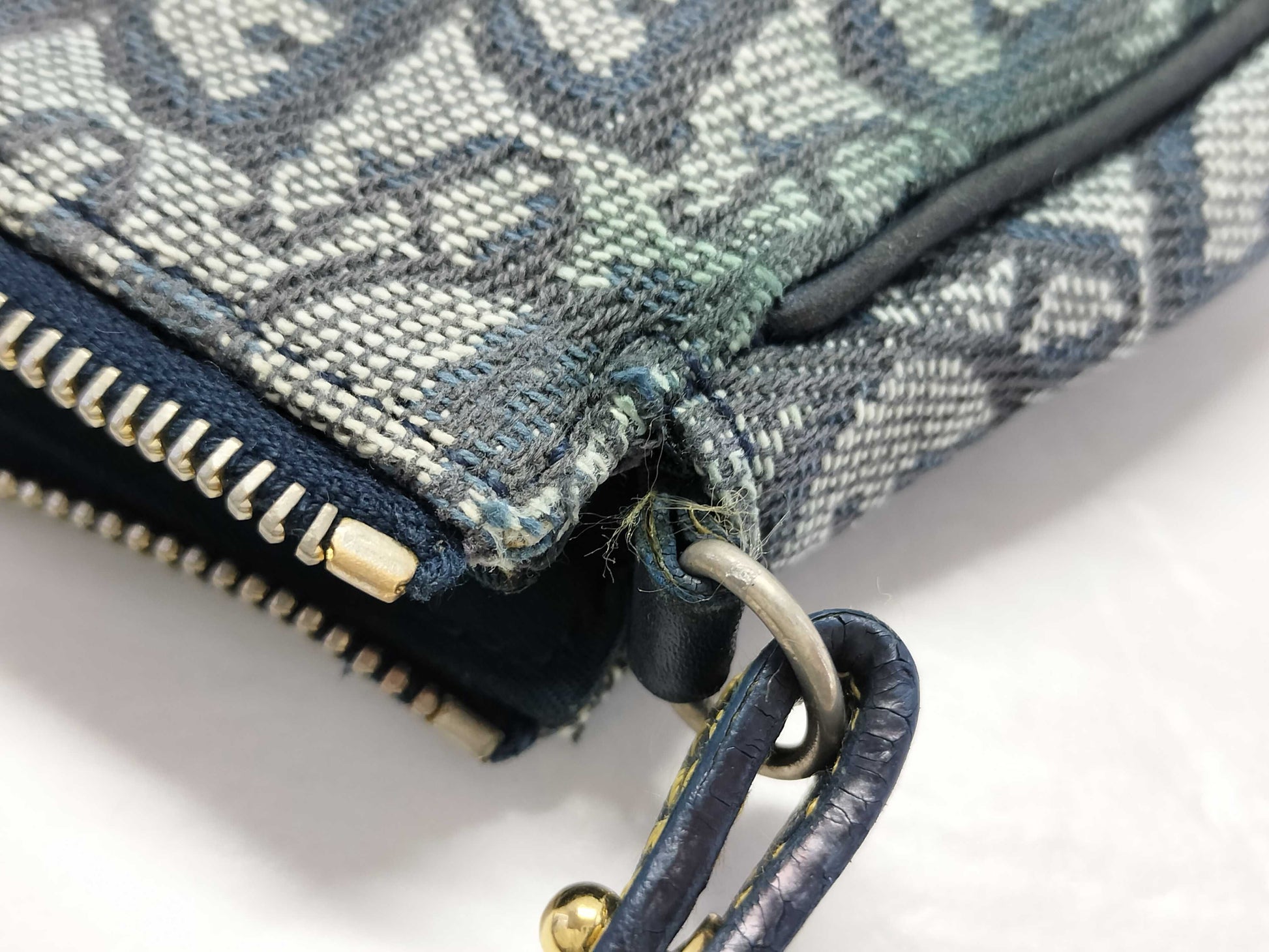 Dior Trotter Dior Trotter Print Saddle Canvas Leather Shoulder Bag Pouch Shoulder Bag