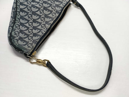 Dior Trotter Dior Trotter Print Saddle Canvas Leather Shoulder Bag Pouch Shoulder Bag