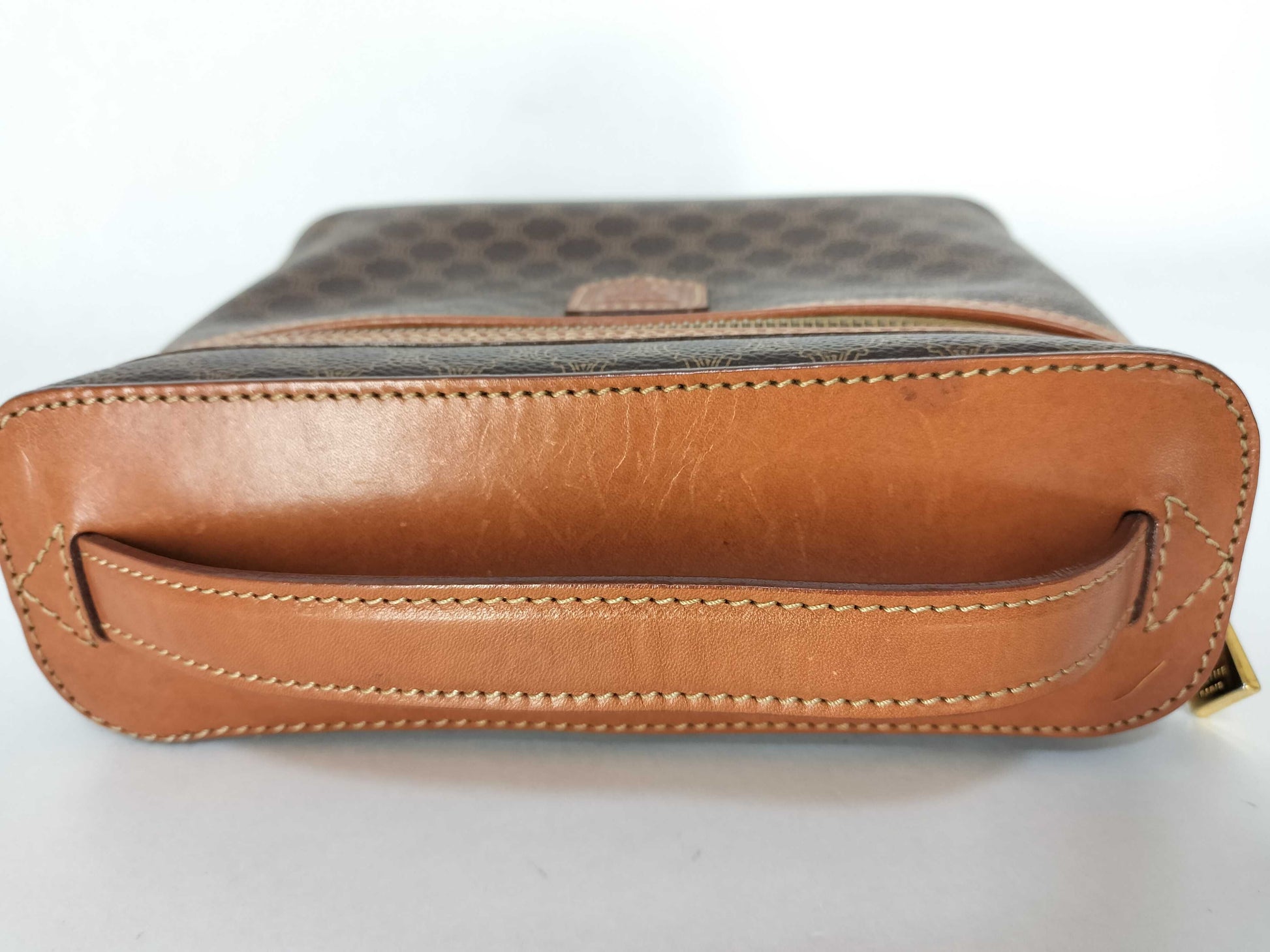 CELINE CELINE Macadam Pattern Brazon PVC Leather Vanity Bag Vanity Bag