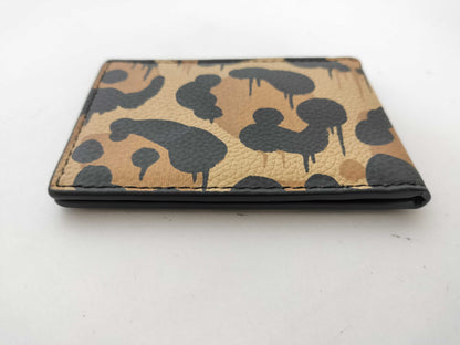 COACH COACH Leopard Pattern Compact Wallet/Card Case 2 Pieces Wallet Wallet