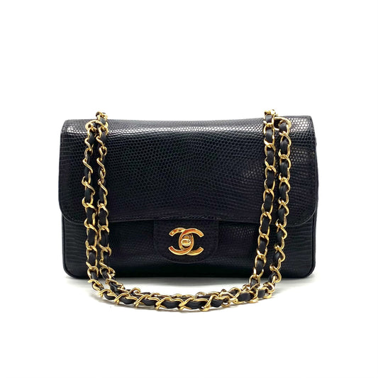 CHANEL CHANEL Turnlock Coco Mark Lizard Chain Shoulder Bag Shoulder Bag