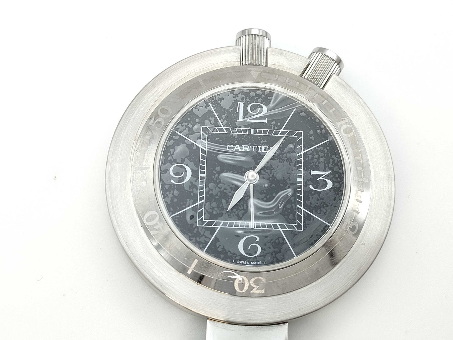 Cartier Travel Clock W0100058 2876 584050GD Current Immovable Pocket Watch