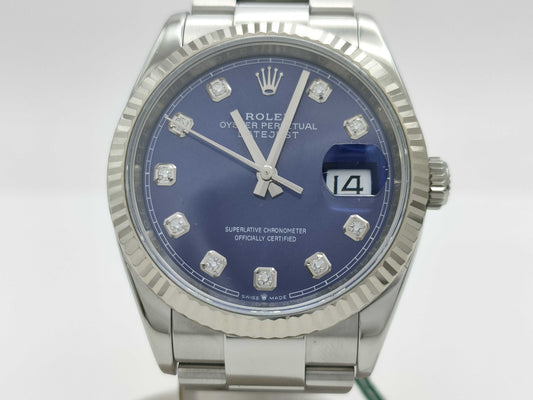 ROLEX 126234G 00H86745 Bright Blue Oyster Breath Men's Watch