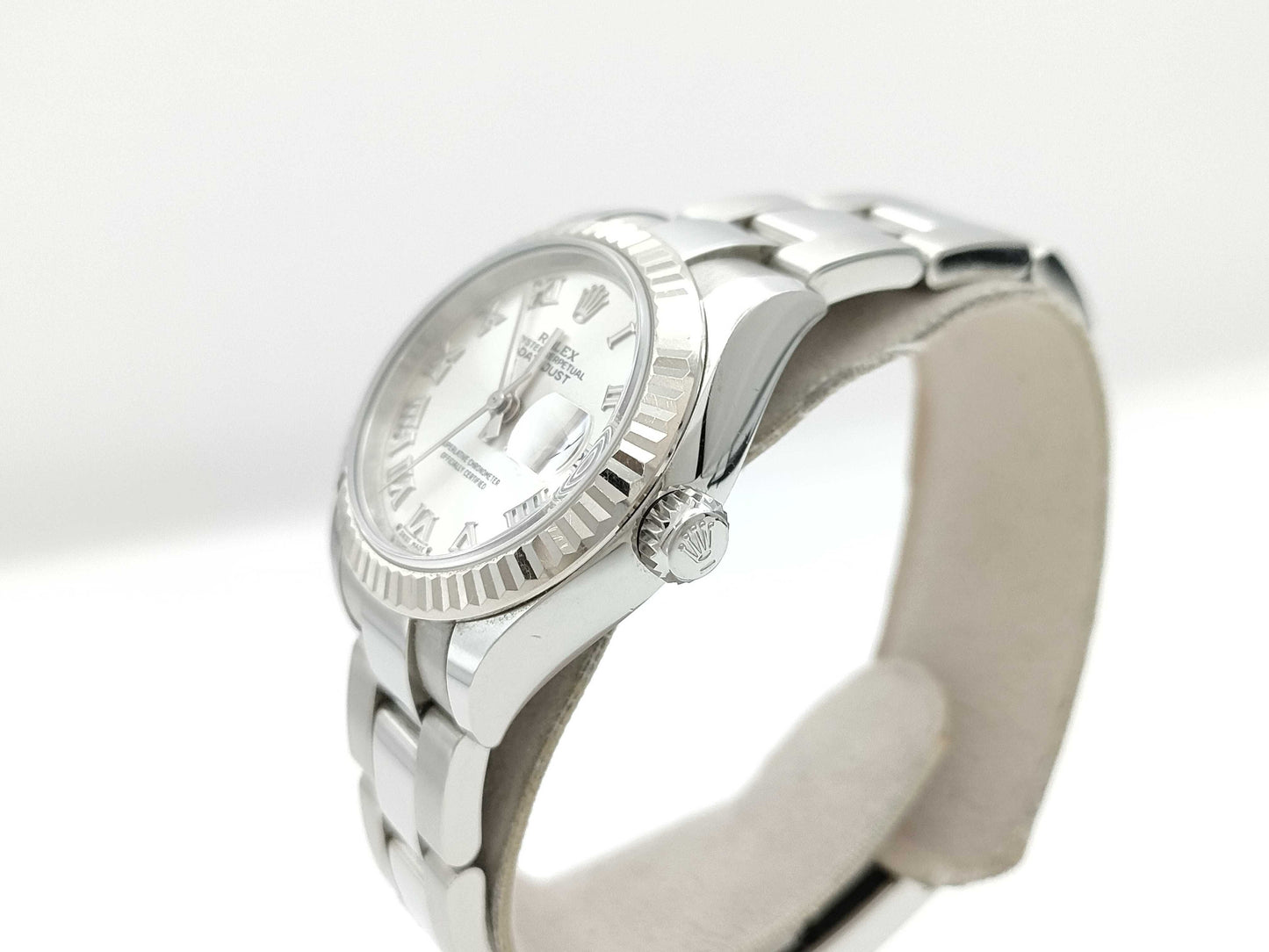 ROLEX 279174 2PX97313 Silver Roman Oyster Breath Women's Watch