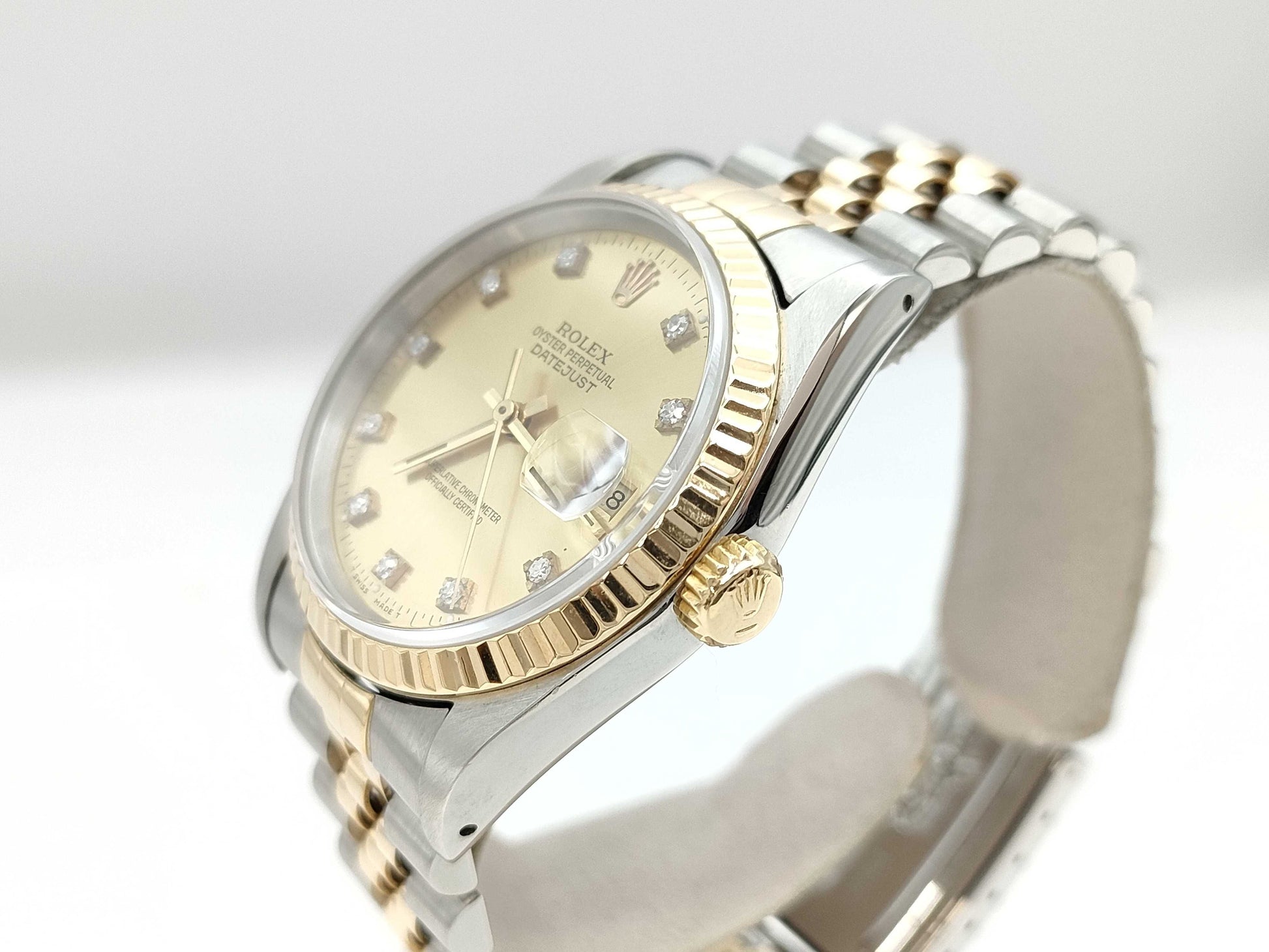 ROLEX 16233G L972504 Champagne Dial Jubilee Breath Boys Watch