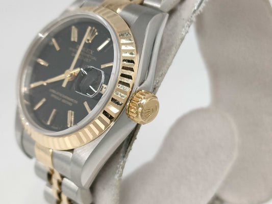 ROLEX 69173 S658689 Black Dial Jubilee Breath Women's Watch