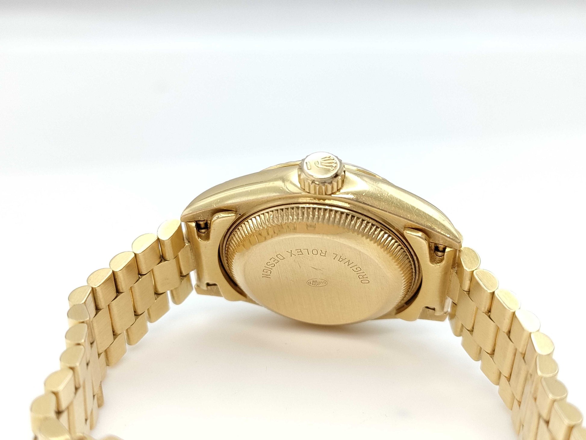 ROLEX 69178G X291338 Champagne Dial K18 Women's Watch