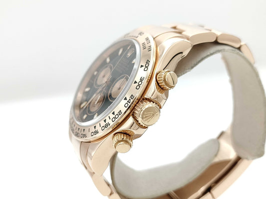 ROLEX 116505 V224914 Black x Pink Oyster Breath K18 Men's Watch