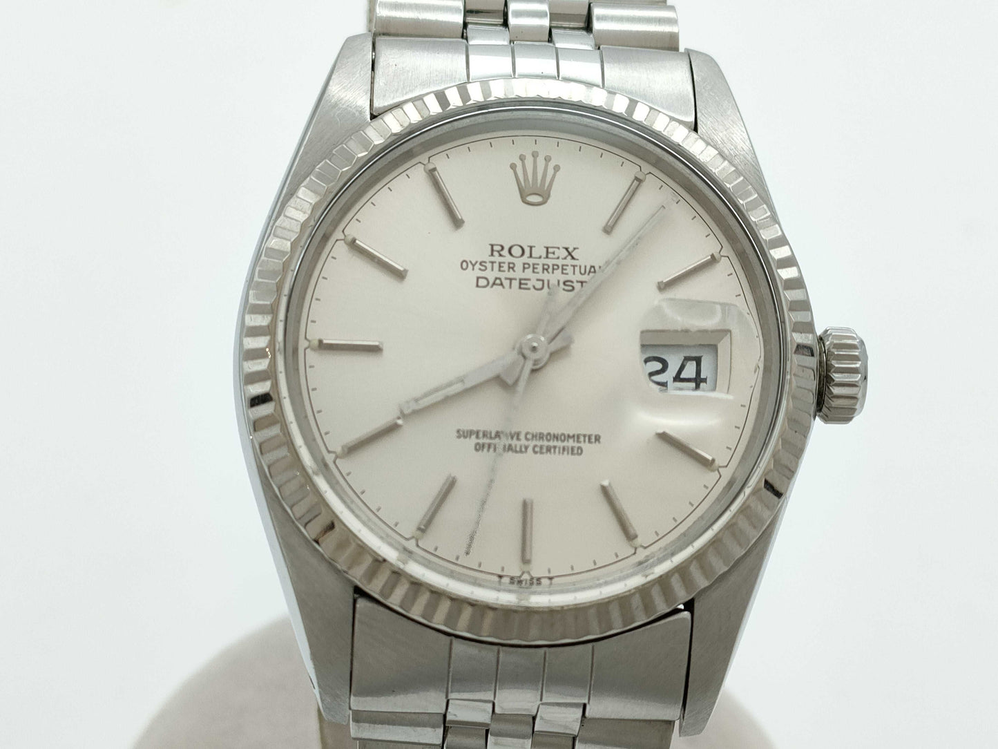 ROLEX 16014 R415564 Silver Dial Jubilee Breath Men's Watch