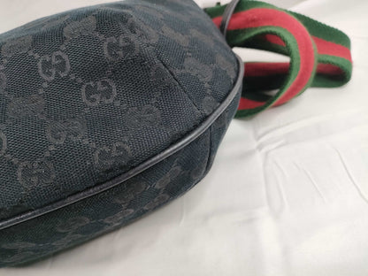 GUCCI GG Canvas GUCCI Gucci Crescent Moon Shoulder Bag Sherry Line GG Canvas Shoulder Bag