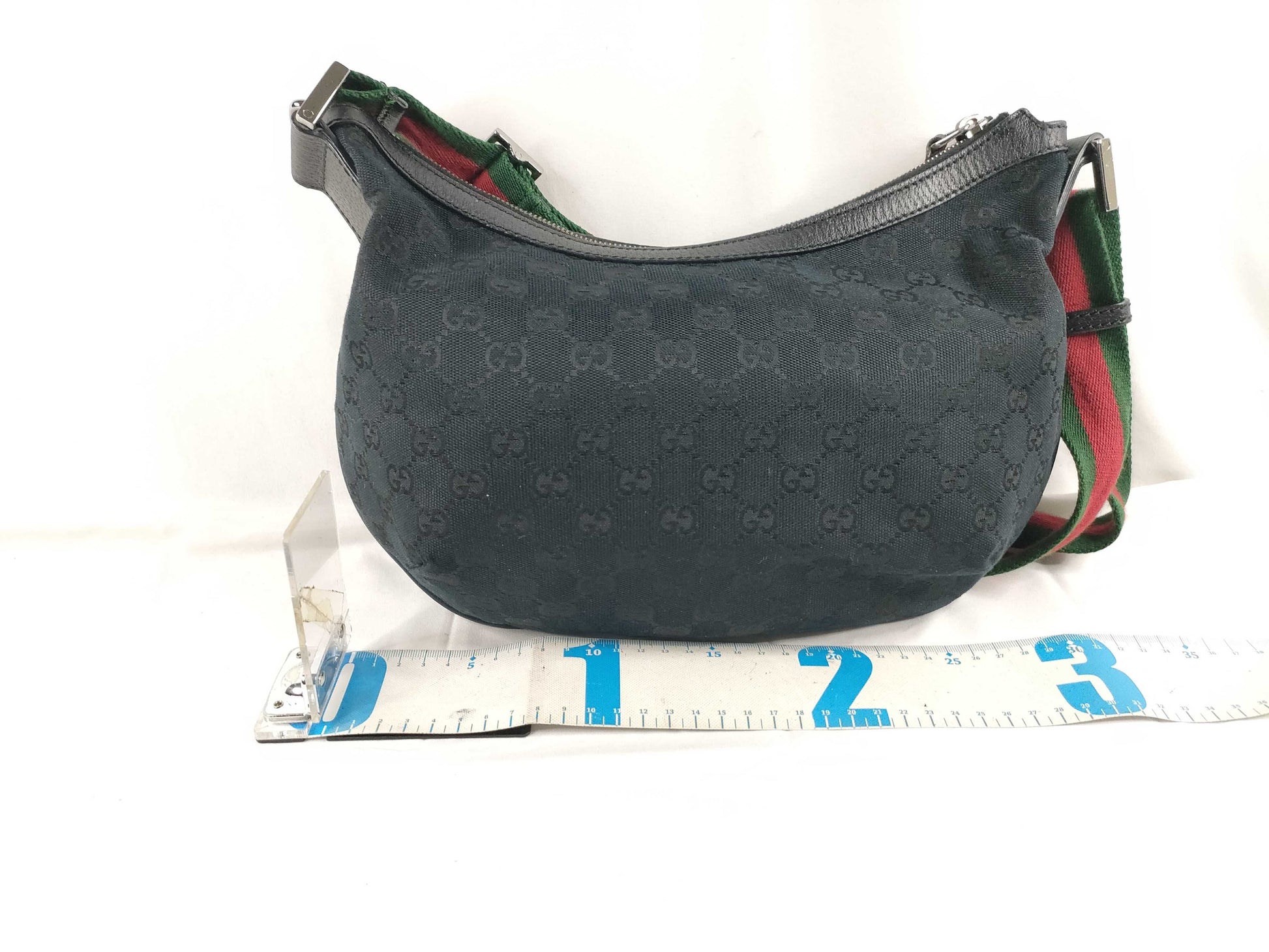 GUCCI GG Canvas GUCCI Gucci Crescent Moon Shoulder Bag Sherry Line GG Canvas Shoulder Bag