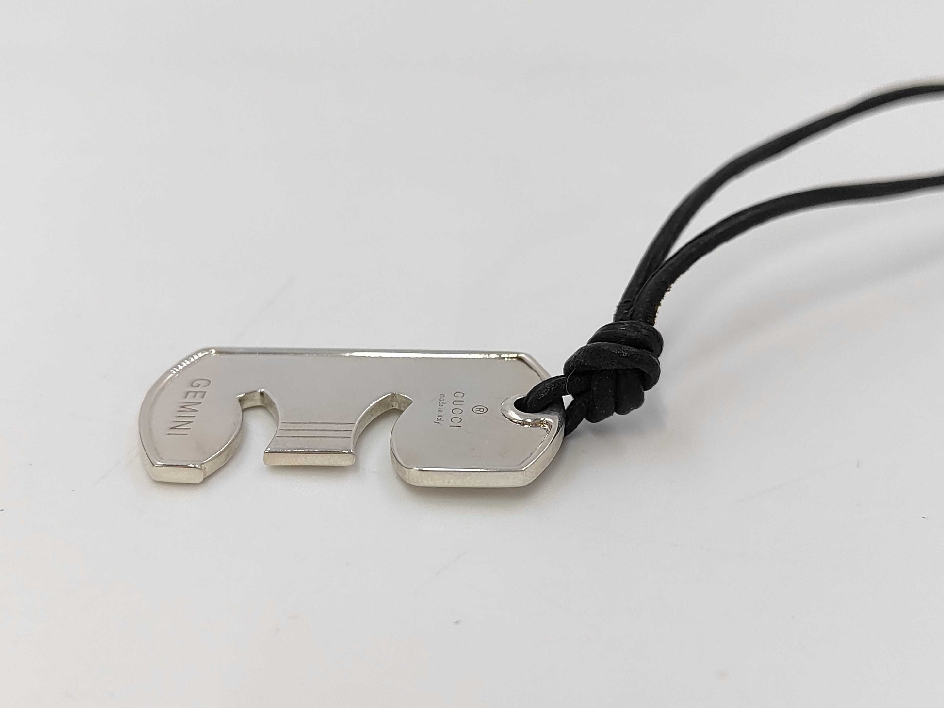 GUCCI SV925 Horoscope 10.57g Leather Strap 50cm Gemini Other Accessories